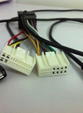 起亚K5K2智跑IX35新款悦动CD转大众ISO带AUX USB尾线无损线改装线