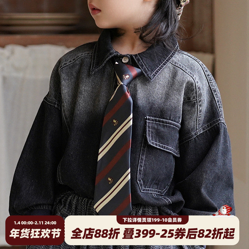 砚台家男童短款免打结领带条纹儿童日系学院风中小童衬衣配饰,童装/婴儿装/亲子装,领带,淘宝优惠券,粉丝福利购,淘宝优惠卷