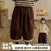 小男孩长裤 砚台家童装 子时髦男童直筒裤 春秋宝宝裤 儿童纯棉休闲裤