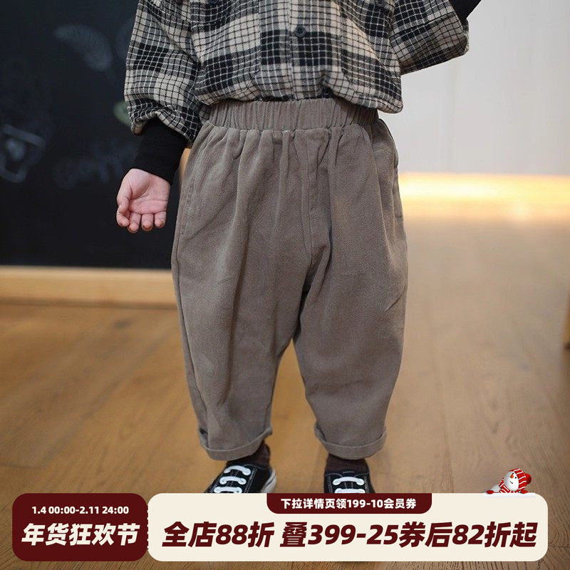 砚台家童装儿童加绒休闲裤帅气秋装新款男童长裤婴儿纯棉裤子冬装,童装/婴儿装/亲子装,裤子,淘宝优惠券,粉丝福利购,淘宝优惠卷