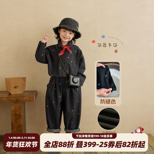 春季 砚台家童装 宝宝衬衣外套男孩衣服儿童牛仔衬衫 套装 小男童冬装