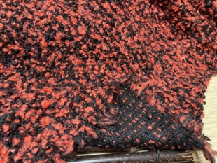 T1227针织圈圈羊绒设计师布料2.4米乘2.2米