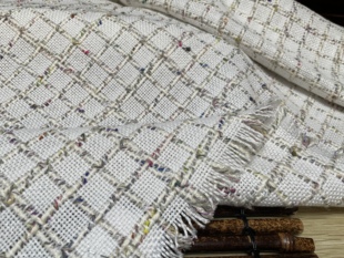 T1228编织羊绒小香风设计师布料1.5米乘1.45