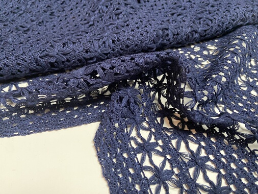 L106 纯棉编织镂空设计师布料2.30米乘1.45