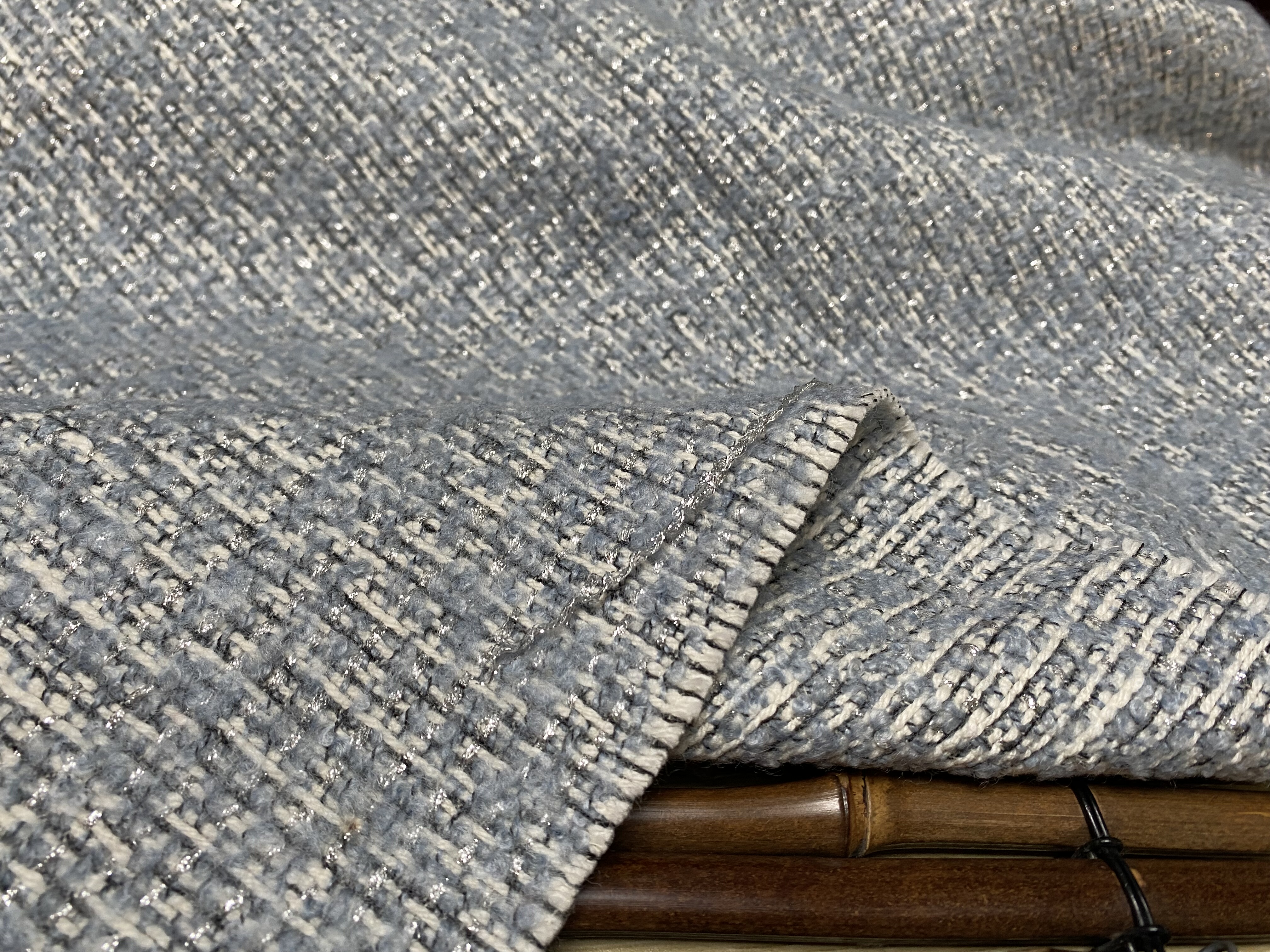 T1125 双面针织羊绒设计师布料1.5米×1.4米