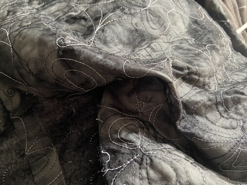 d0131 夹棉设计师布料1.50米乘1.40