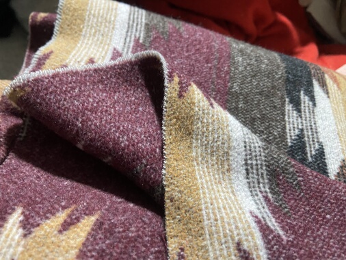 d0131 艺术提花羊绒设计师布料三米乘1.40