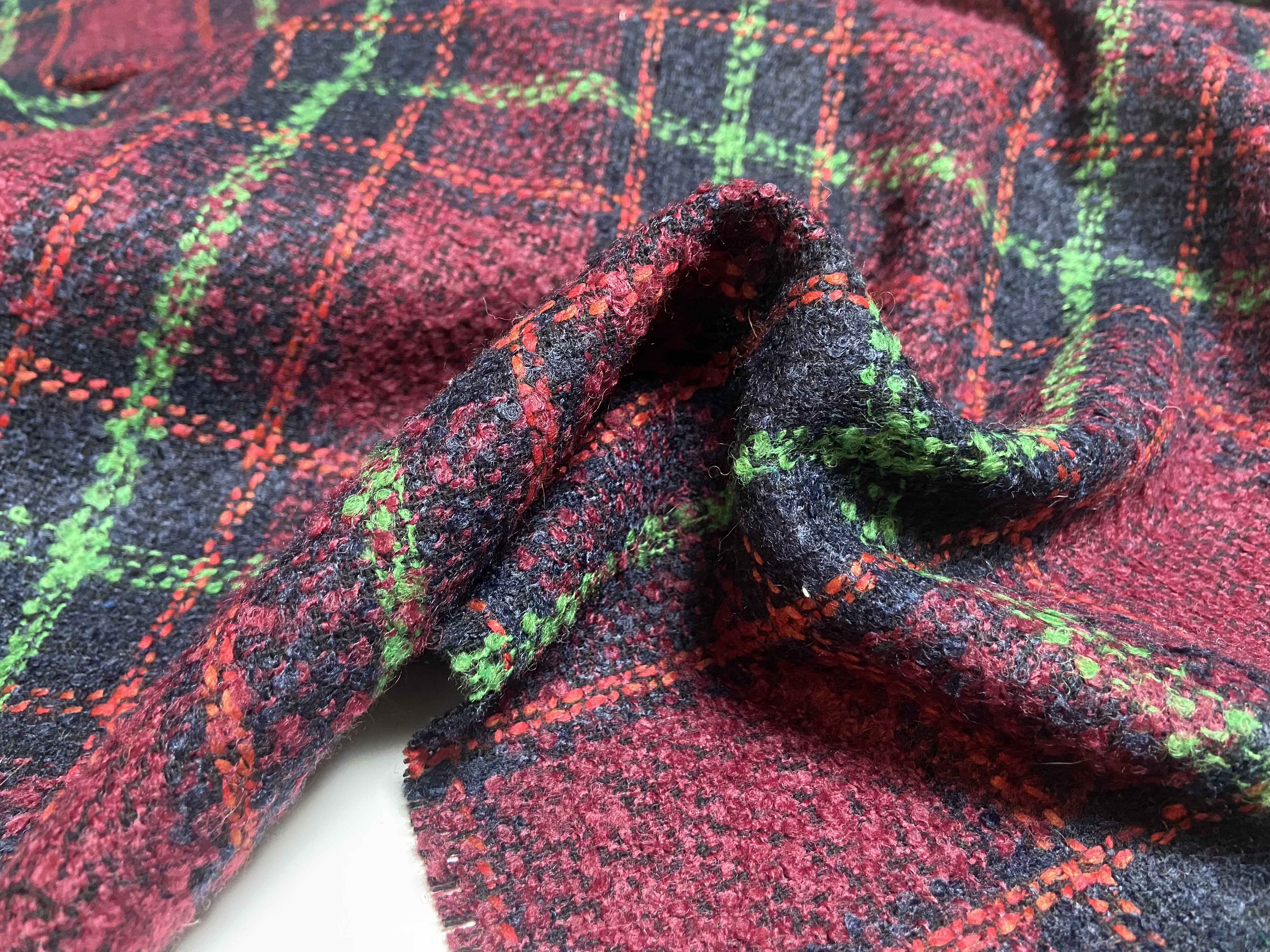 L0118 编织小香风圈圈羊绒设计师布料三米乘1.40,居家布艺,海绵垫/布料/面料/手工diy,淘宝优惠券,粉丝福利购,淘宝优惠卷