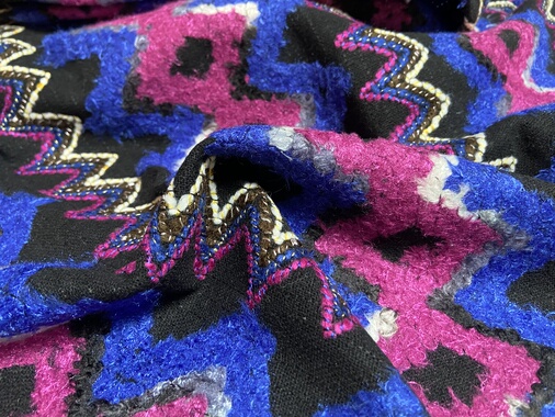 L103 小香风羊绒设计师布料1.60米乘1.45