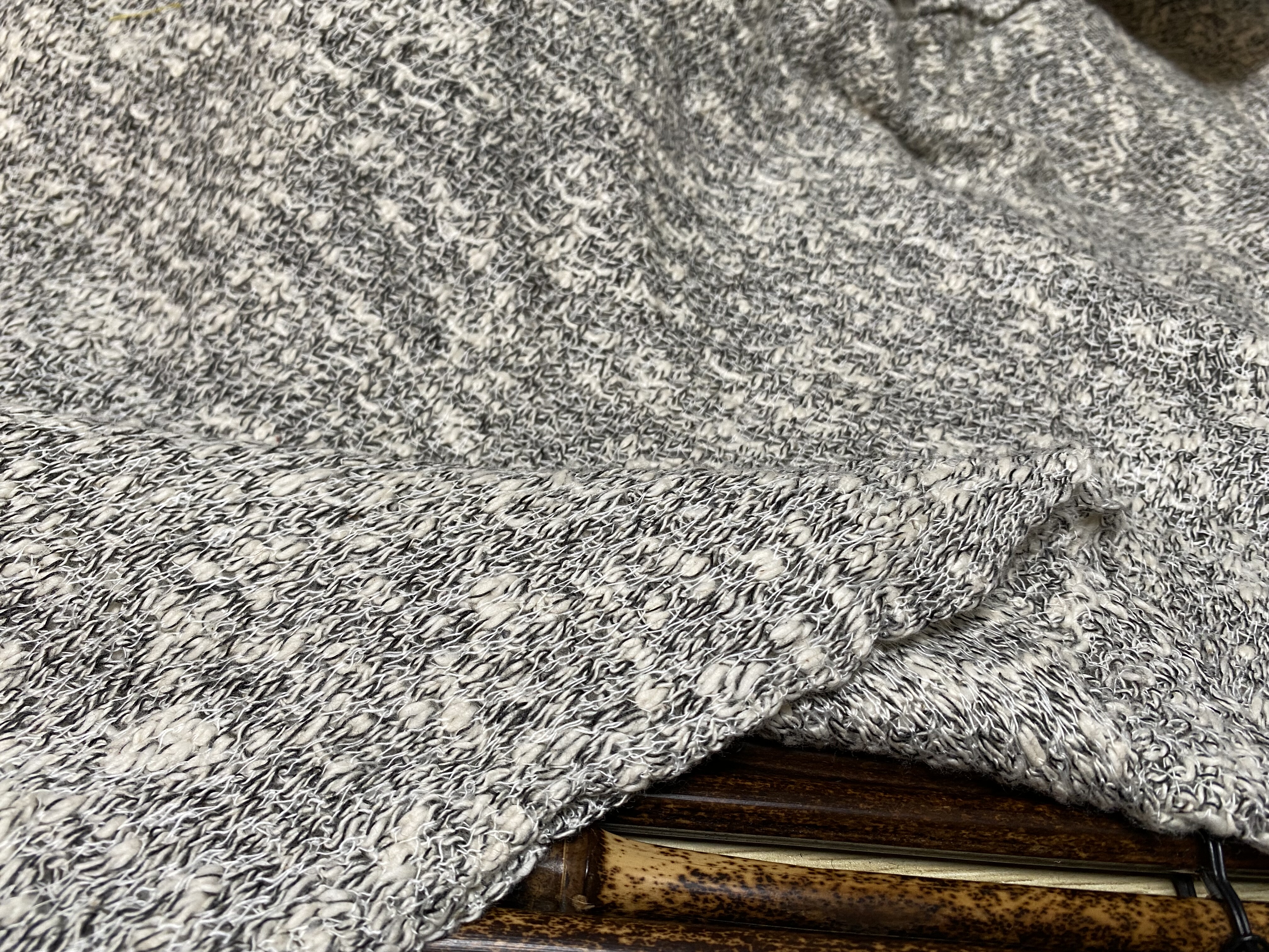 T1129 双面针织羊绒设计师面料1.5米乘1.4米