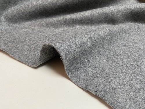 L1224 高级灰针织羊绒设计师布料1.50米乘1.50