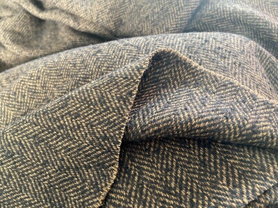 d0118 小香风人字纹羊绒设计师布料1.50米乘1.40