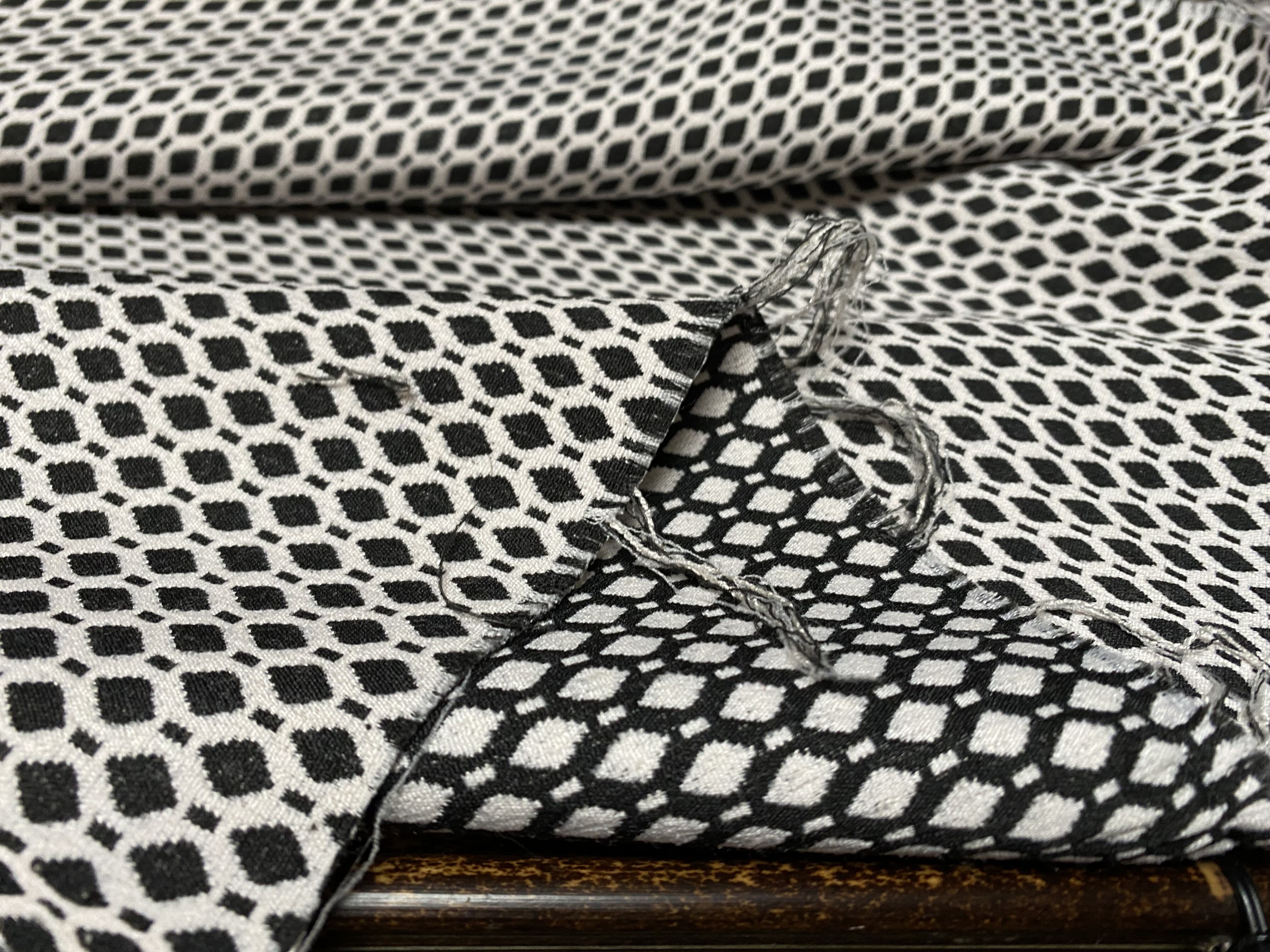 T1118 弹力亚麻提花设计师布料3米×1.4米