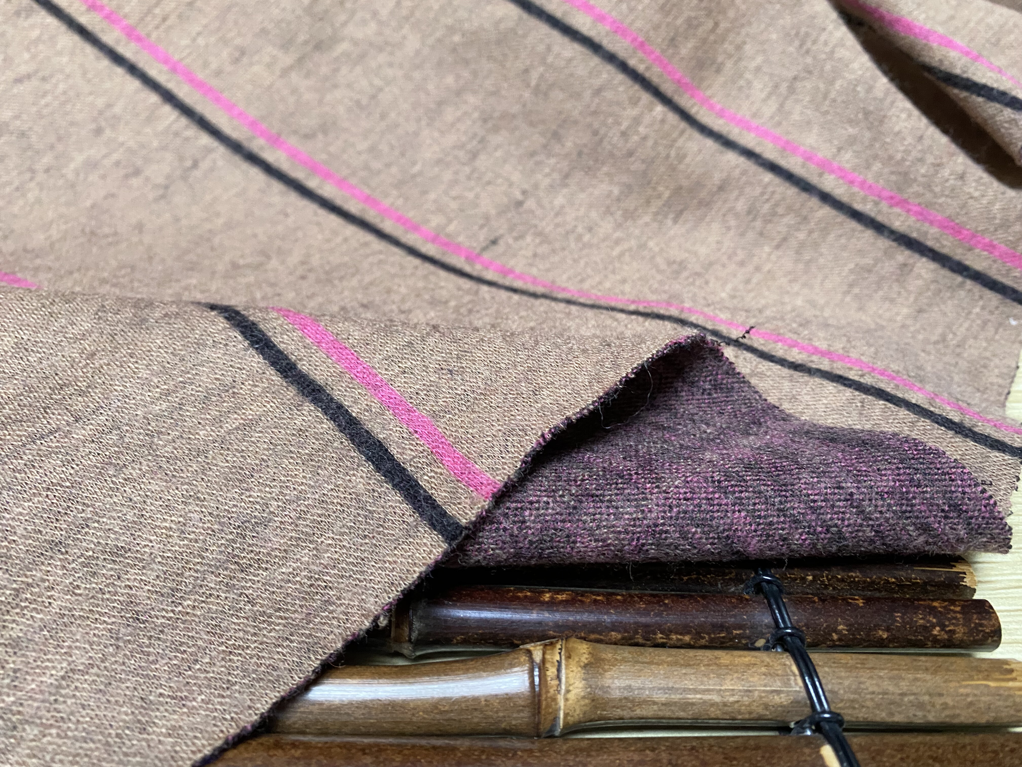 T1124 针织双面羊绒设计师布料1.5米乘1.4米