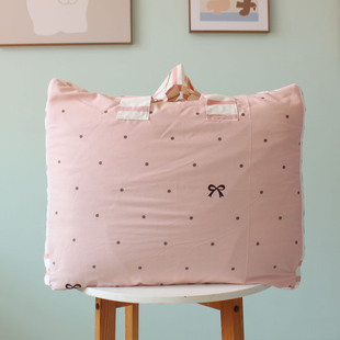 加厚纯棉磨毛防尘被子收纳袋衣服待产包整理袋幼儿园被褥手提袋