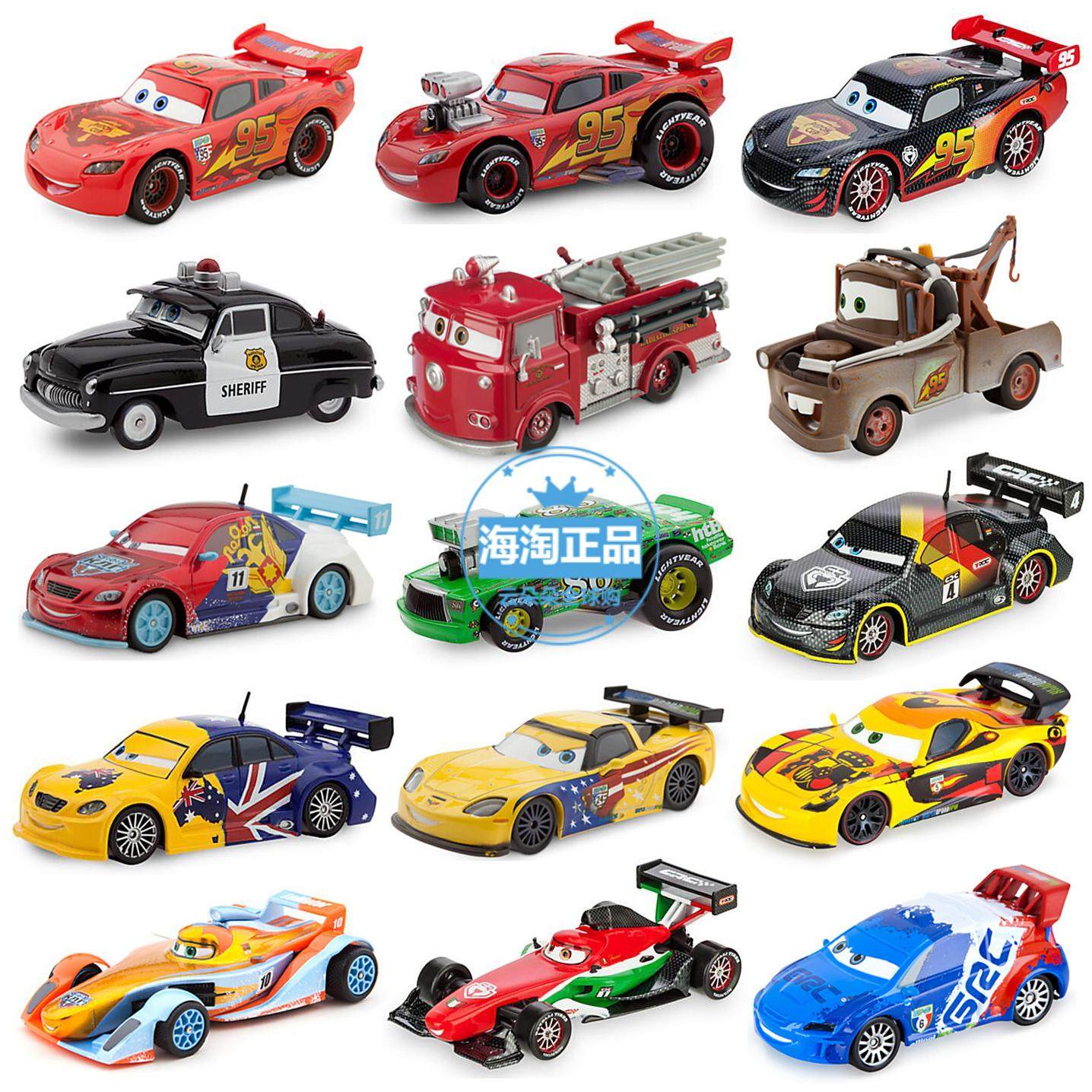 现货美国disney迪士尼正品 汽车总动员 麦昆汽车 赛车消防车玩具