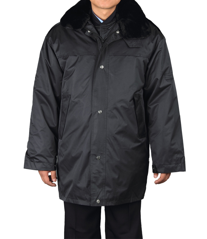 新品加厚多功能保安大衣 安保服冬装棉服 加长棉衣防寒保暖制服