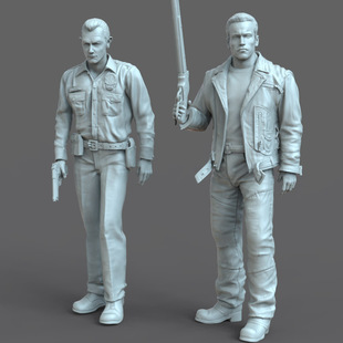 3d打印图纸模型素材终结者阿诺T800T1000STL摆件圆雕图F3053