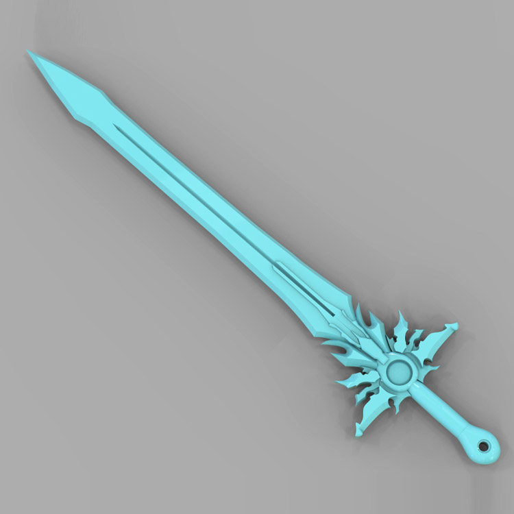 3d打印图纸模型素材暗黑泰瑞尔之剑stl摆件圆雕图f2917