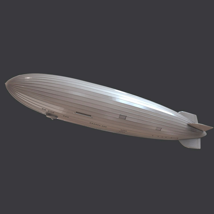 3d打印图纸模型素材文件热气飞艇stl摆件圆雕图f3079