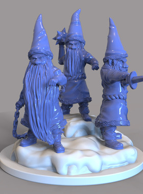 3d打印图纸模型Tomten瑞典圣诞老人STL摆件立体圆雕图F3588