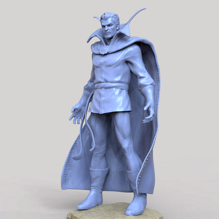 3d打印图纸模型素材文件奇异博士STL手办圆雕图F2365