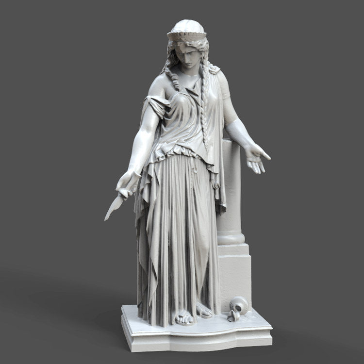 3d打印图纸模型素材希腊罗马雕像stl美狄亚摆件立体圆雕图f3719