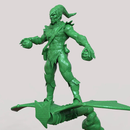 3d打印图纸模型素材文件STL绿魔手办摆件圆雕图F2616
