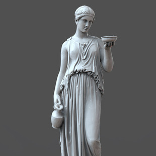 3d打印图纸模型素材希腊罗马赫柏青春女神STL雕塑像圆雕图F2795