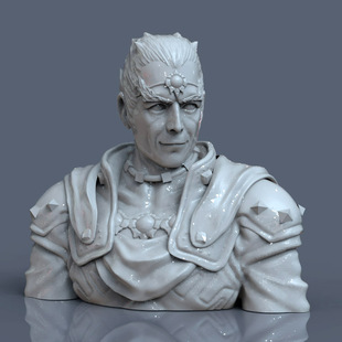 3d打印图纸模型素材STL盖侬多夫塞尔达传说胸像摆件F2289