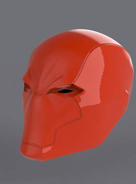 3d打印图纸模型素材文件DC红头罩STL可穿戴头盔F2235