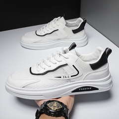 X3662P32夏季爆款单网休闲男鞋子低帮时尚透气板鞋韩版潮流小白鞋