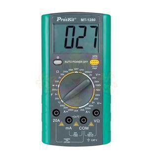 台湾宝工Pro'sKit MT-1280 3-1/2防护型数字万用电表数据保持 数显