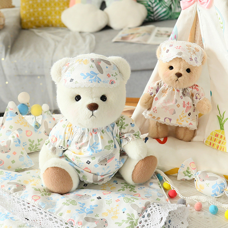 20cm30cm莉娜熊娃娃被子衣服枕头睡衣裙床上用品过家家具床品配件