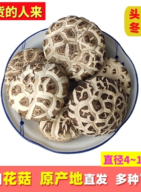 特产大花菇500g香菇4-8-10cm天白冬菇干货楼商用农家上食用菌蘑菇