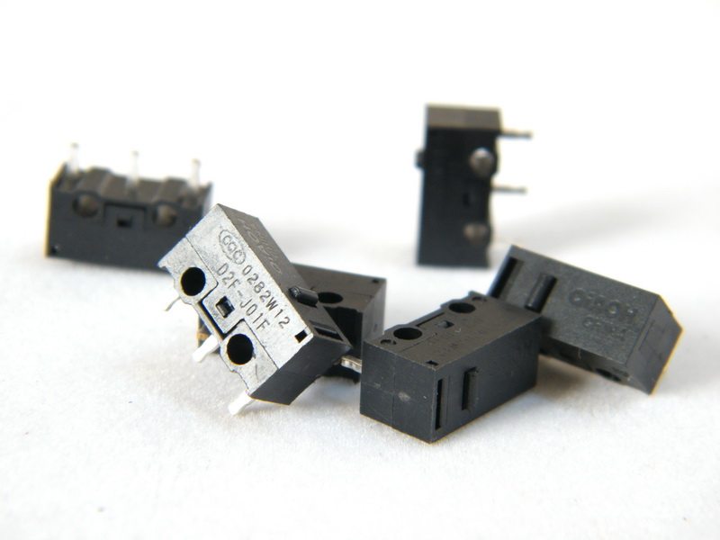 原装QIAOH 微动开关 微软 罗技 omron鼠标开关 原欧姆龙 D2F-J01F