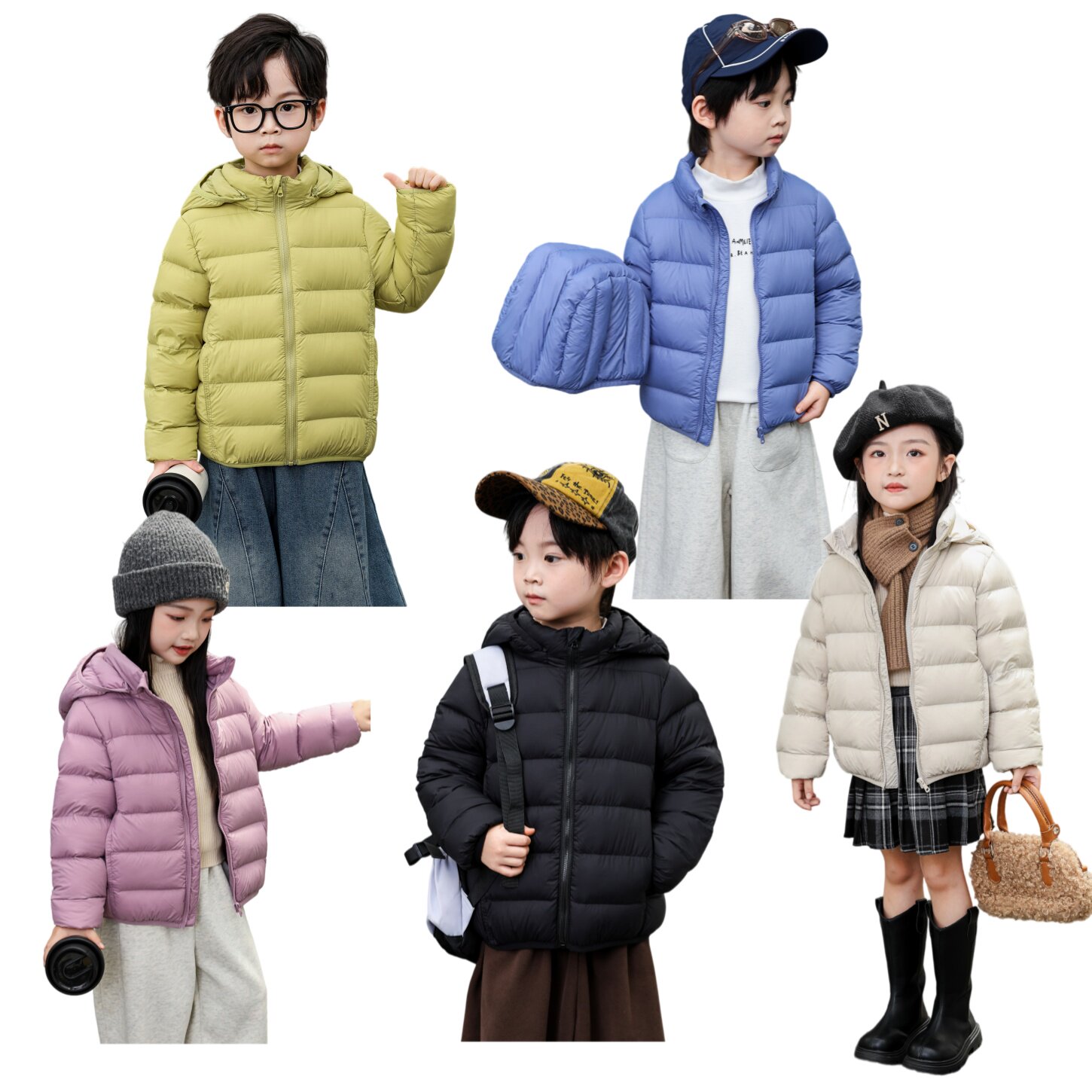 儿童轻薄羽绒服超轻短款冬季外套