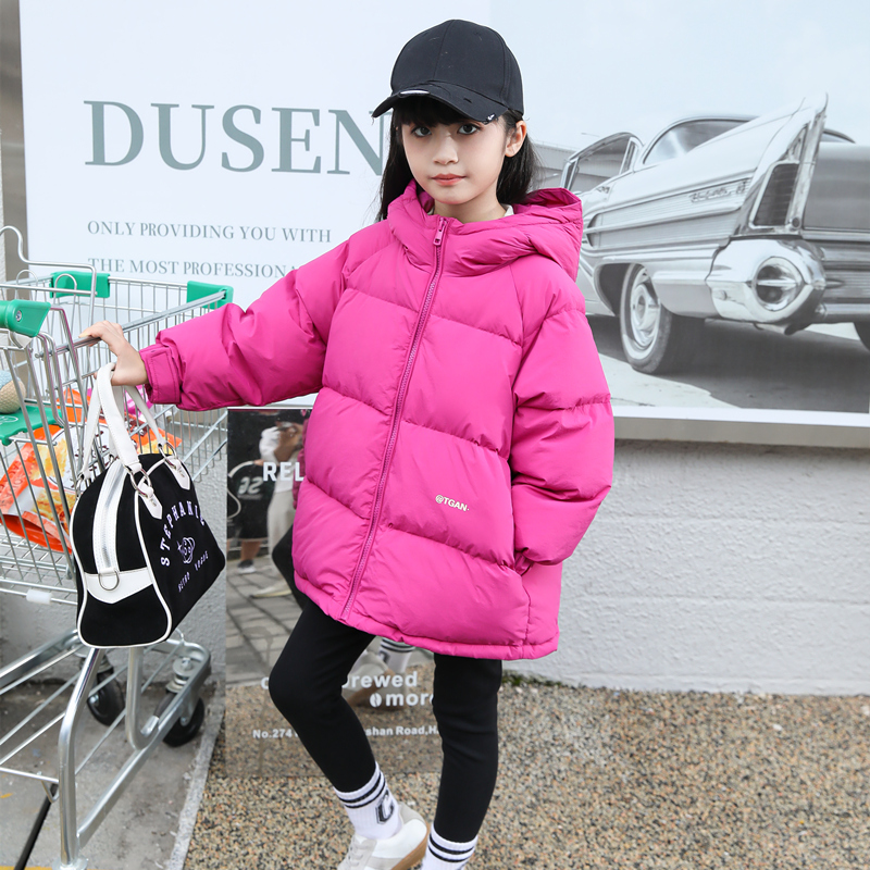 白鸭绒三防加厚儿童羽绒服亲子装