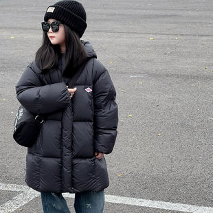 2025新款泡芙儿童鹅绒服中长款加厚男童女童羽绒服中大童洋气冬装