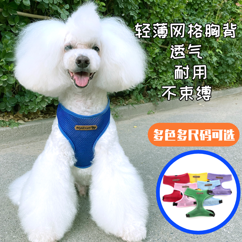 宝眷 背心式狗狗牵引绳小型犬狗绳子背带遛狗绳泰迪比熊宠物胸背