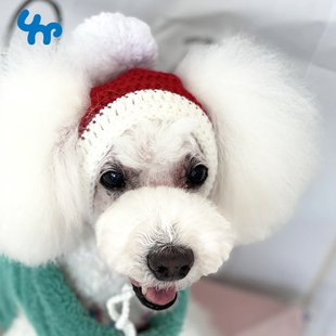 宝眷狗狗帽子猫咪头饰秋冬保暖单品手工编织舒适露耳朵中小型犬猫