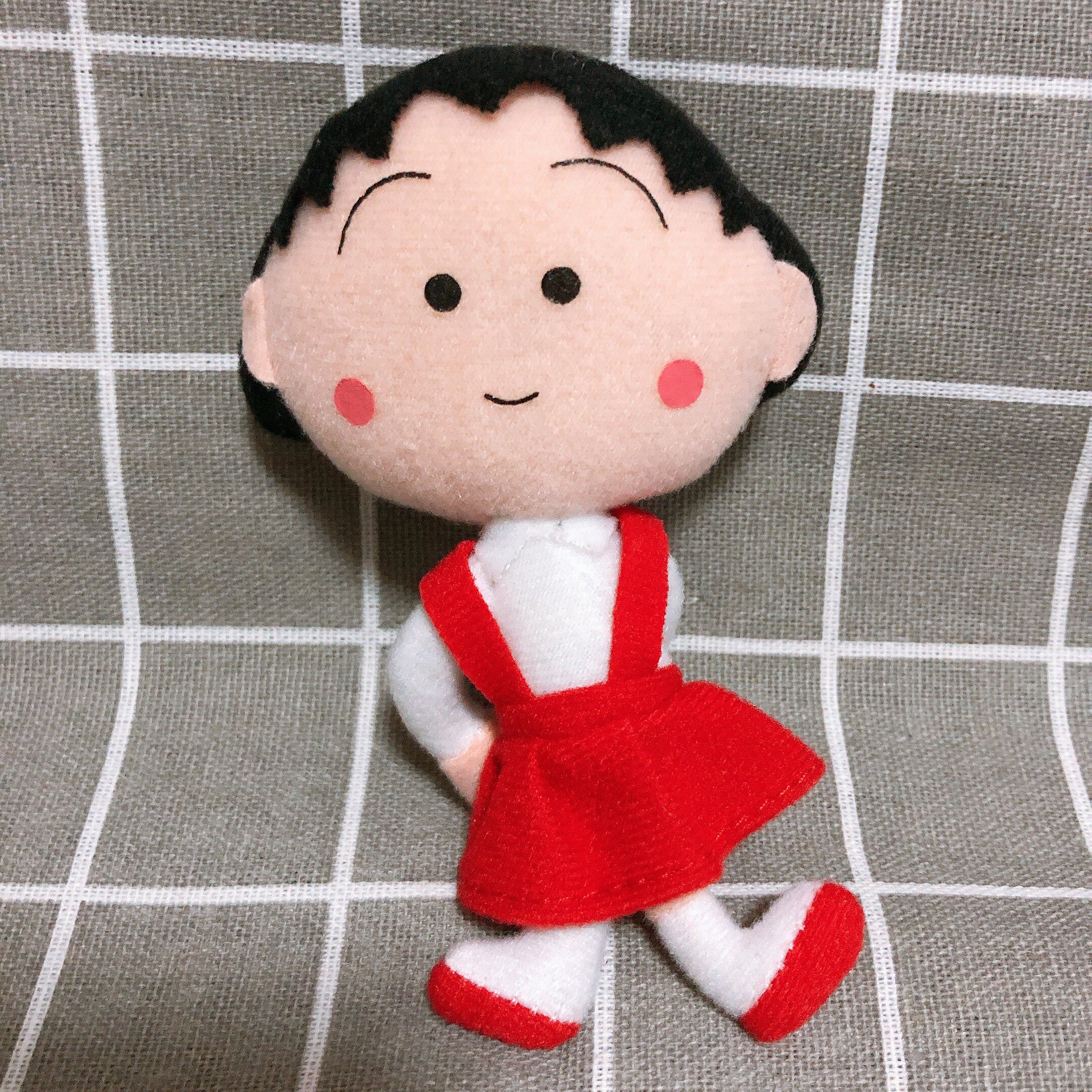 樱桃小丸子玩具毛绒公仔手感优质方便携带樱桃子可爱红裙全新正版