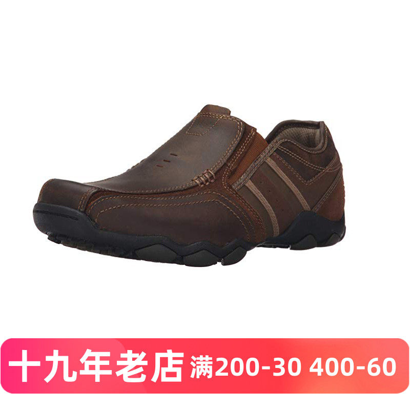 男子斯凯奇skechers方头套脚鞋
