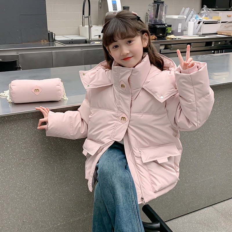 女童免洗棉衣2025冬季新款儿童韩版羽绒棉服中大童冬装棉袄外套