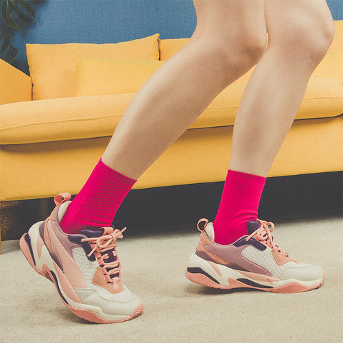 荧光糖果ins堆堆街头彩色袜子