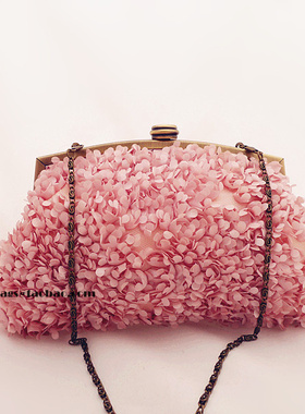 小包包迷你原创女包韩版樱花优雅手拿包可爱晚宴包1107