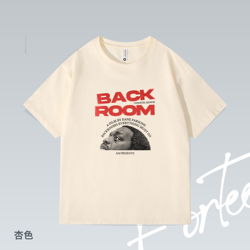 Fortee 后室 backroom A24 恐怖惊悚电影潮流印花T恤男女宽松短袖