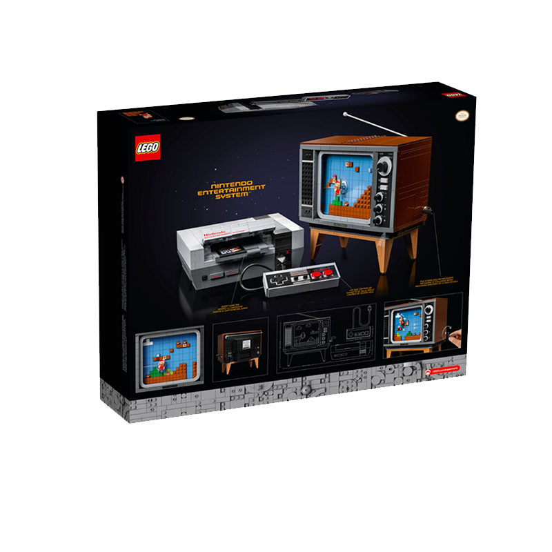 lego乐高 71374 马里奥 任天堂nes红白游戏机 积木玩具礼物71360