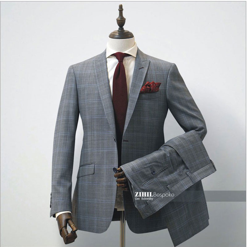 灰色电影全羊毛西服量身定制