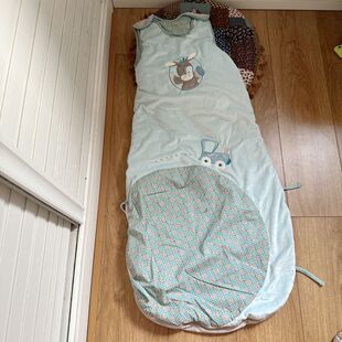 绝版比利时nattou舒适保暖婴儿睡袋秋冬季儿童防踢被无袖夹棉睡被